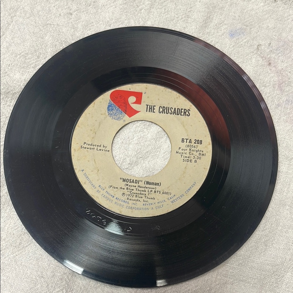 The Crusaders Vinyl Record 45 rpm
